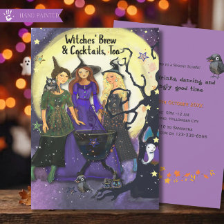 Convite de Festa de Halloween de Coquetéis Poção d