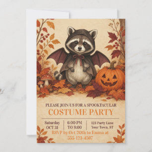 Convite de Festa de Halloween de Fantasia de Morce