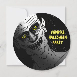 Convite de Festa de Halloween de Vampiro