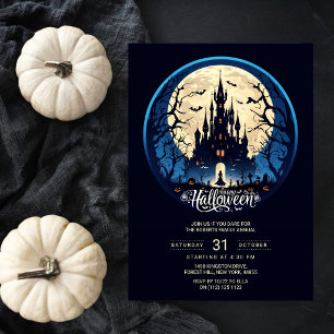 Convite de Festa de Halloween do Castelo Assombrad