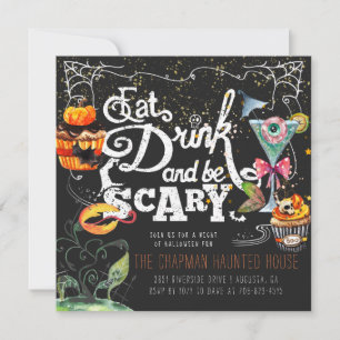 Convite de festa de Halloween elegante
