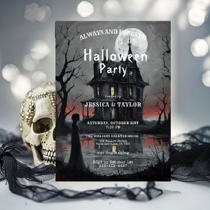 Convite de Festa de Halloween em Casa Assombrada G