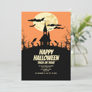 Convite de Festa de Halloween, Noite Assustadora d