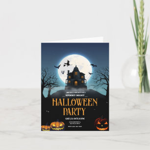 Convite de Festa de Halloween, Noite Assustadora d