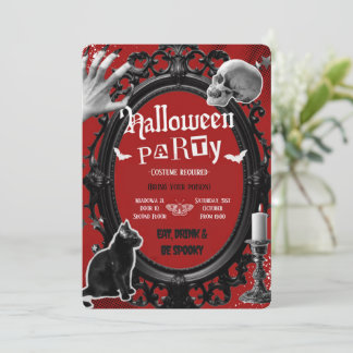 Convite de Festa de Halloween para Adultos Assusta
