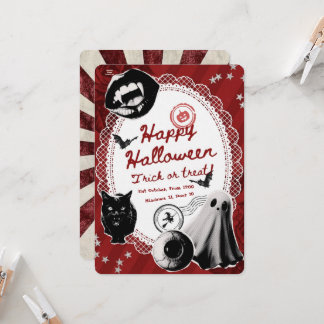 Convite de Festa de Halloween para Adultos Assusta