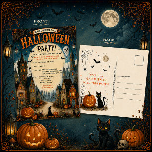 Convite de Festa de Halloween para Aldeia Capricho