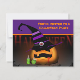 Convite de Festa de Halloween para Crianças com Ab
