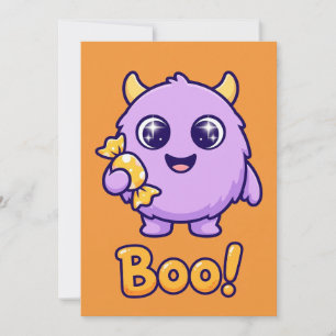 Convite de Festa de Halloween para Crianças do Mon