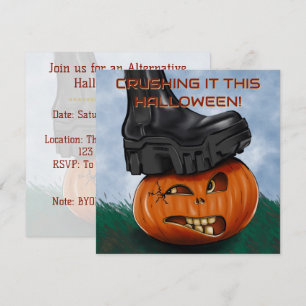 Convite de Festa de Halloween Radical com Bota Esm