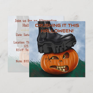 Convite de Festa de Halloween Radical com Bota Esm