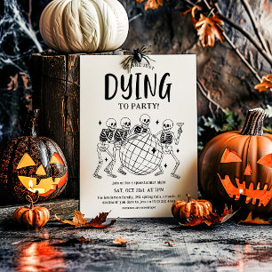 Convite de festa de Halloween simples e divertido