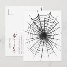 Convite de festa de Halloween simples moderno