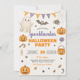 Convite de Festa de Halloween Spooktacular