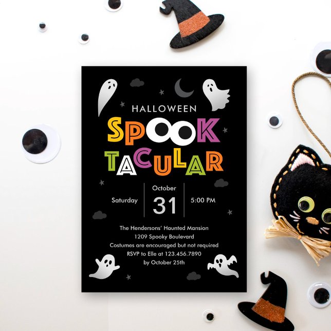 Convite de Festa de Halloween Spooktacular (Criador carregado)