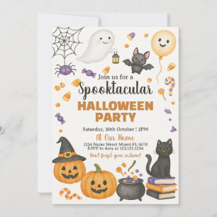 Convite de Festa de Halloween Spooktacular