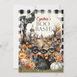 Convite de Festa de Halloween Vintage