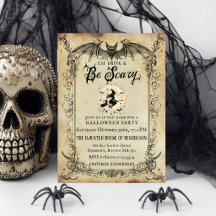 Convite de Festa de Halloween Vintage | Haunté Gót