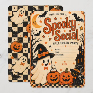 Convite de Festa de Halloween Vintage | Social Ass