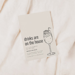 Convite de Festa de Inauguração com Coquetel