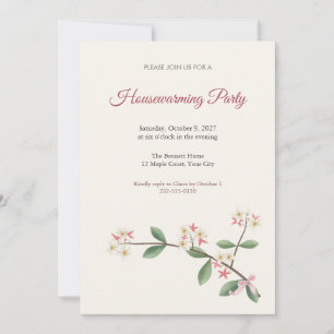 Convite de Festa de Inauguração da Casa da Flor de