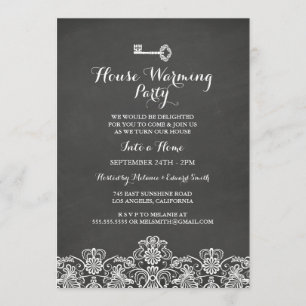 Convite de festa de inauguração da Vintage Key & L