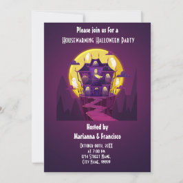 Convite de festa de inauguração de Halloween