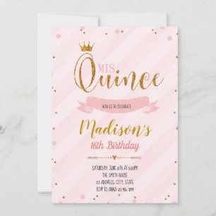 convite de festa de Mis quince anos