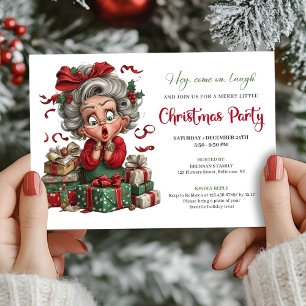 Convite de Festa de Natal Alegria da Vovó Capricho