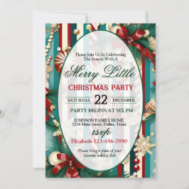 Convite de festa de Natal brilhante e colorido