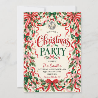 Convite de Festa de Natal Caprichosa e Festiva