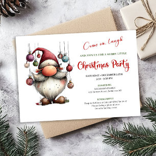 Convite de festa de Natal clássico e engraçado do 
