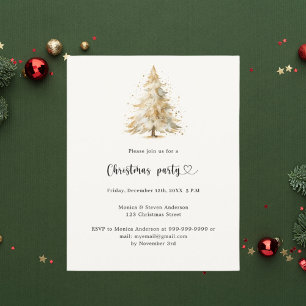 Convite de festa de Natal da árvore de pinheiro be