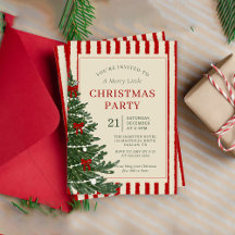 Convite de festa de Natal de férias