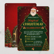 Convite de Festa de Natal Editável