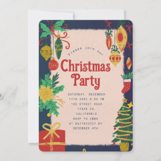 Convite de Festa de Natal Festiva