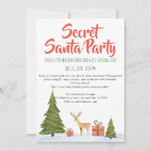 Convite de Festa de Natal Minimalista do Amigo Sec