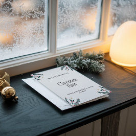 Convite de festa de Natal moderno e elegante