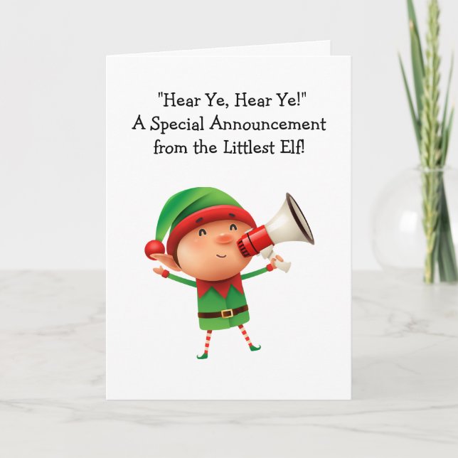 Convite de festa de Natal personalizado com megafo (Frente)