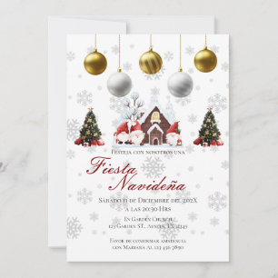 Convite de Festa de Natal Posada Navideña