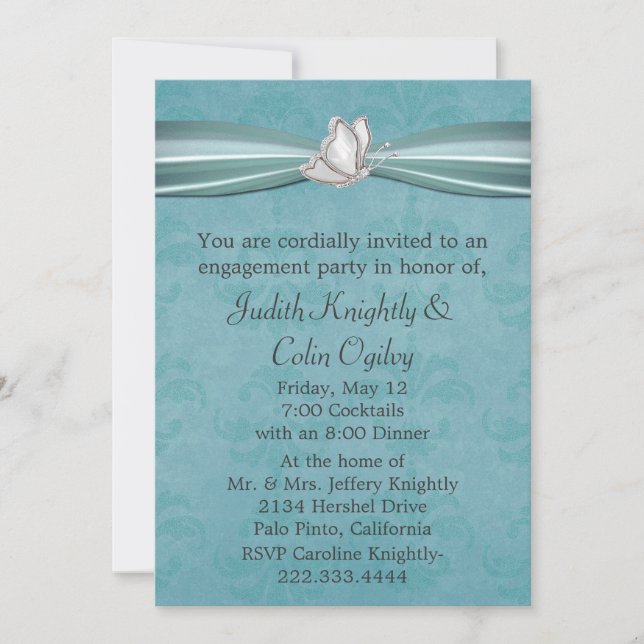 Convite de Festa de noivado (Frente)