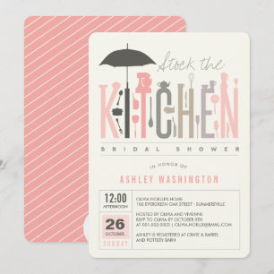 Convite de festa de noivado Mod Stock The Kitchen