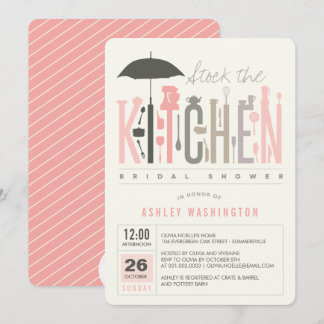 Convite de festa de noivado Mod Stock The Kitchen