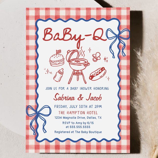 Convite de festa de revelação de BaBy-Q de ginga v (Criador carregado)