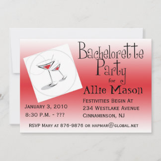 Convite de Festa de solteira