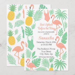 Convite de Festa de solteira de Última Abertura Tr