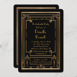 Convite de Festa de solteira, excelente Gatsby, pr