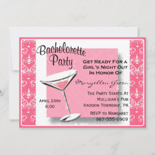 Convite de Festa de solteira fácil de personaliza