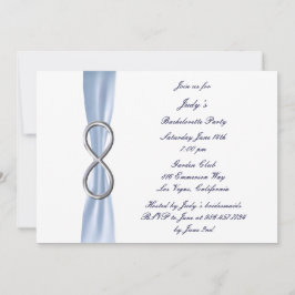 Convite de Festa de solteira Infinity Azul