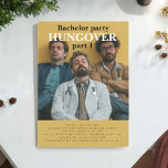 Convite de festa de solteiro com diversão moderna<br><div class="desc">Convite de festa de despedida de solteiro moderno com três homens parecendo bastante bêbados,  todo o texto é editável para atender às suas necessidades.</div>